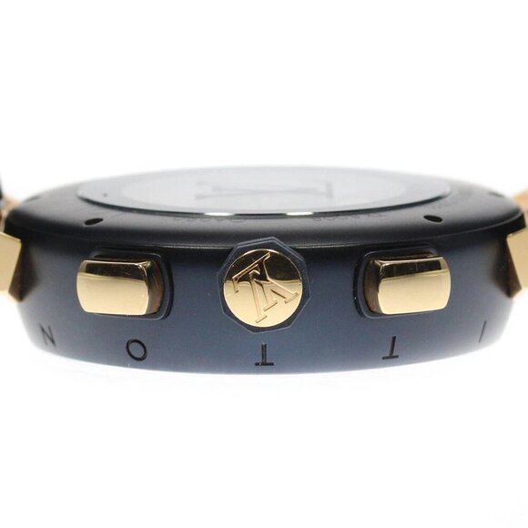 LOUIS VUITTON Tambour Damier Cobalt QA090 Chronograph Automatic Men's_823275 - Picture 3 of 7